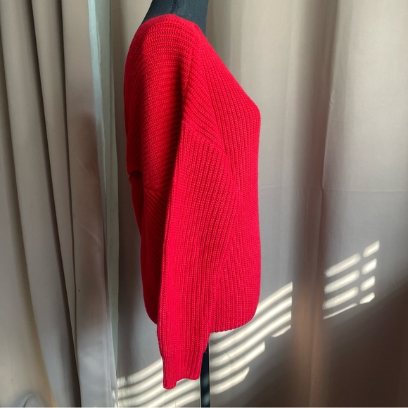 Majorelle Cross Twist Back Sweater Red XS - Picture 9 of 13